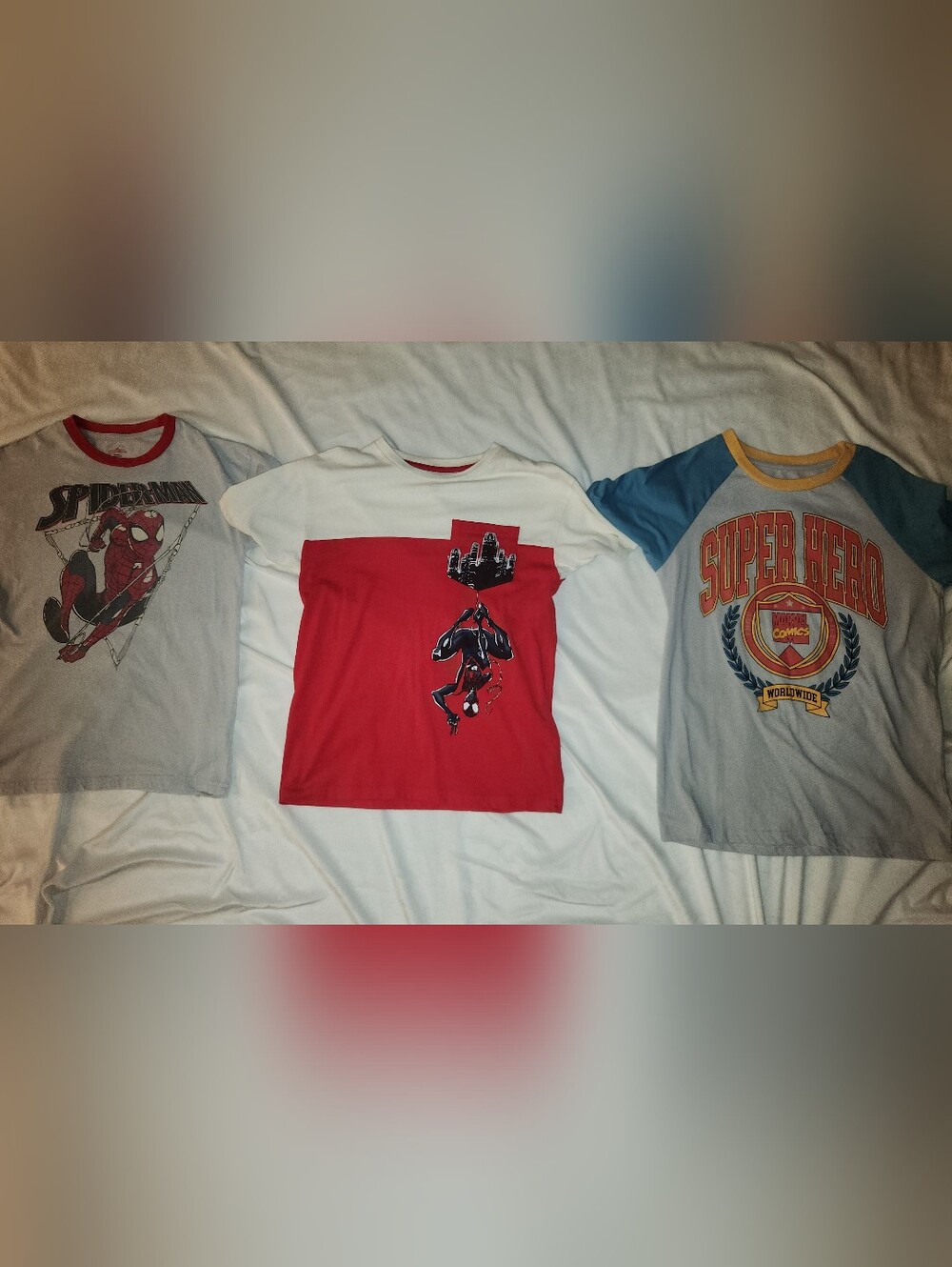 Marvel Spider-Man Tee in White, Red & Black